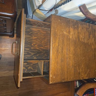 Sale Photo Thumbnail #490: Vintage Carpenter Paper Company Wooden Filing Drawer