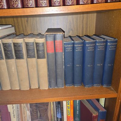 Sale Photo Thumbnail #498: Vintage Literary Book Collections - Fielding, Plutarch, Poe