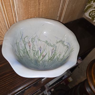 Sale Photo Thumbnail #868: Lena Orlando & Ed Griggs Hand-Painted Porcelain Bowl