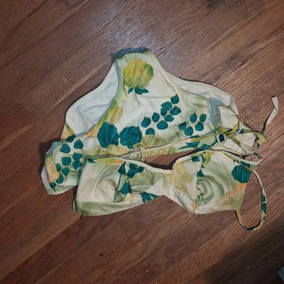 Sale Photo Thumbnail #936: Vintage Floral Halter Bikini Set