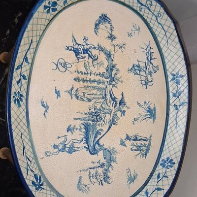 Sale Photo Thumbnail #117: Chinoiserie Tray Table on Faux-Painted Stand