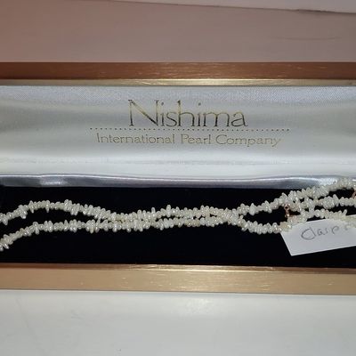 Sale Photo Thumbnail #345: Nishima International Pearl Company Freshwater Pearl Necklace with 14k Clasp