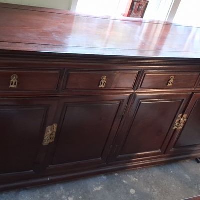 Sale Photo Thumbnail #23: Vintage Rosewood Chinese Sideboard 5'6"x1'8"x2'9"