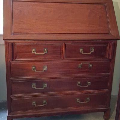 Sale Photo Thumbnail #89: Asian Mahogany Secretary Desk 18"x37"x44"