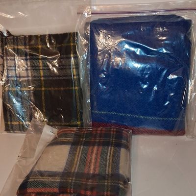 Sale Photo Thumbnail #445: Vintage Wool Tartan Scarves