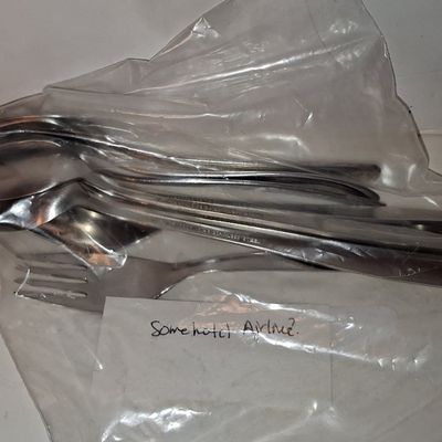 Sale Photo Thumbnail #984: Hilton International Hotel Stainless Steel Flatware