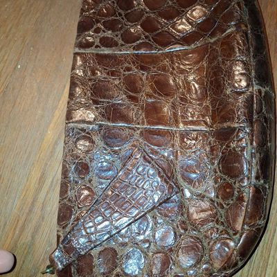 Sale Photo Thumbnail #557: Vintage Alligator Skin Clutch Handbag