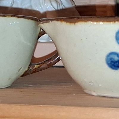 Sale Photo Thumbnail #951: Ken Edwards El Palomar Hand-Painted Stoneware Creamer/Sauce Boat