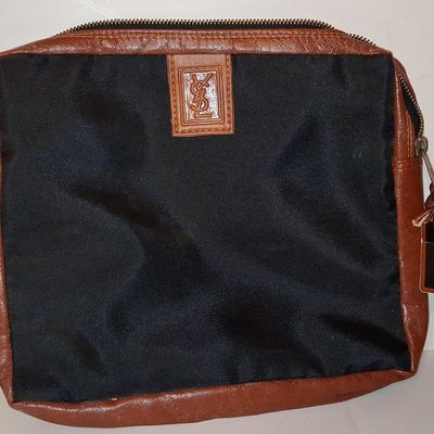 Sale Photo Thumbnail #366: Vintage Yves Saint Laurent YSL Nylon and Leather Pouch