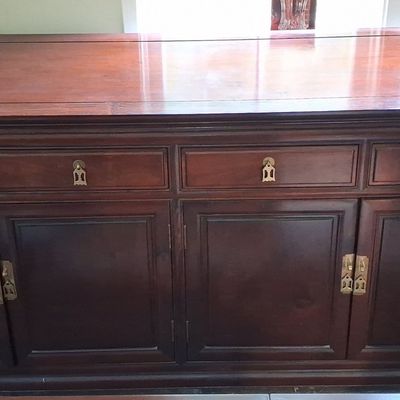 Sale Photo Thumbnail #21: Vintage Rosewood Chinese Sideboard 5'6"x1'8"x2'9"