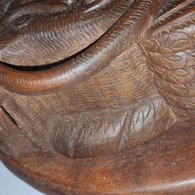 Sale Photo Thumbnail #246: Vintage Southeast Asian Hand-Carved Wood Garuda Sculpture