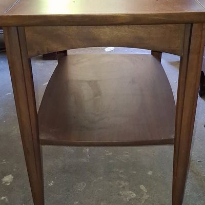 Sale Photo Thumbnail #195: Mid-Century Modern Step-Down End Table 27"x18"x22"