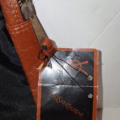 Sale Photo Thumbnail #368: Vintage Yves Saint Laurent YSL Nylon and Leather Pouch