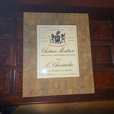 Sale Photo Thumbnail #420: Château Montrose 1964 Wine Label Wall Art