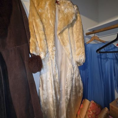 Sale Photo Thumbnail #226: Vintage Tissavel Faux Mink Maxi Coat