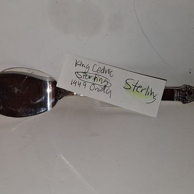 Sale Photo Thumbnail #448: Oneida King Cedric Sterling Silver Serving Spoon