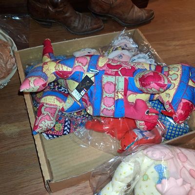 Sale Photo Thumbnail #821: Vintage Humpty Dumpty and Fabric Toy Collection