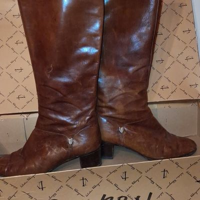Sale Photo Thumbnail #207: Salvatore Ferragamo Vintage Leather Riding Boots