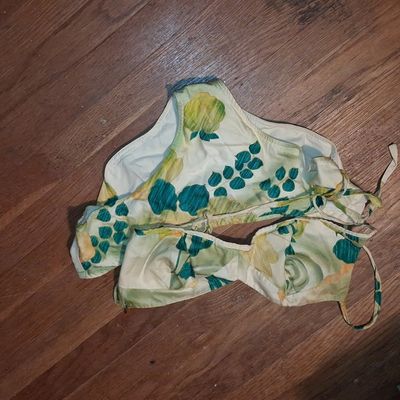 Sale Photo Thumbnail #935: Vintage Floral Halter Bikini Set