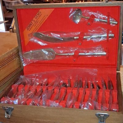 Sale Photo Thumbnail #485: Johny's Gems Thai Bronze Flatware Set
