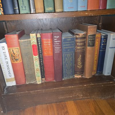 Sale Photo Thumbnail #493: Collection of Vintage Hardcover Literature - Decorative and Reading Copies