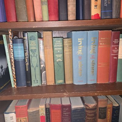 Sale Photo Thumbnail #494: Collection of Vintage Hardcover Literature - Decorative and Reading Copies