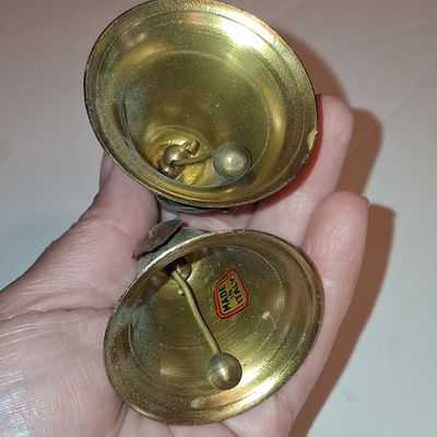 Sale Photo Thumbnail #876: Vintage Italian Brass Double Tulip Bell