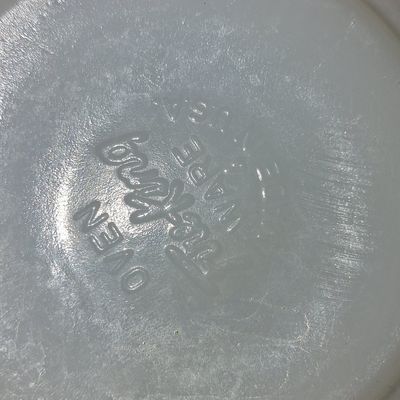 Sale Photo Thumbnail #906: Fire-King Peach Lusterware Beehive Soup Bowl