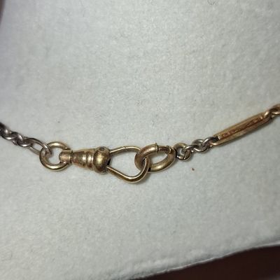 Sale Photo Thumbnail #22: Victorian Era Two-Tone Gold Bar Link Watch Chain