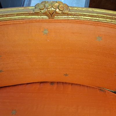 Sale Photo Thumbnail #106: Louis XV Style Giltwood Settee 29"x25"x22"