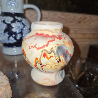 Sale Photo Thumbnail #568: Nemadji Pottery Swirl Vase