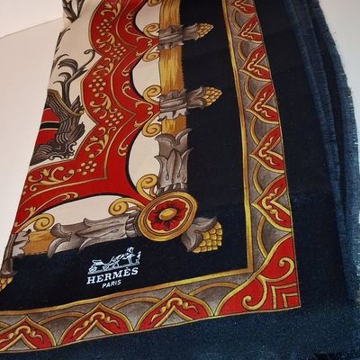 Sale Photo Thumbnail #199: Hermès Silk Scarf 'Grand Apparat Equestrian'
