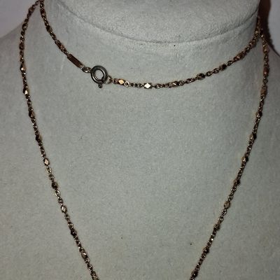 Sale Photo Thumbnail #53: Rose Gold Tone Heart Pendant Necklace with Clear Stones