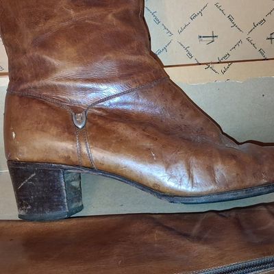 Sale Photo Thumbnail #209: Salvatore Ferragamo Vintage Leather Riding Boots