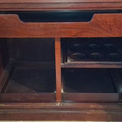 Vintage Chinese Rosewood Bar Cabinet 6'x1'8x2'7"