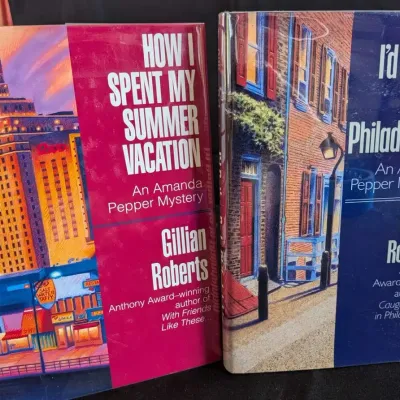 Gillian Roberts Amanda Pepper Mystery Lot of 2 - Autographed 1st Edition