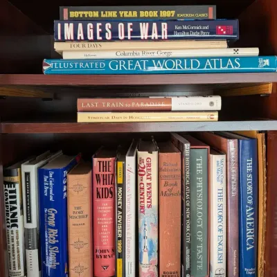 Nonfiction Reference Book Lot - Atlases, History, War & More