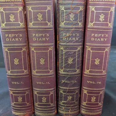 Diary Correspondence Samuel Pepys 4-Volume Antique Set