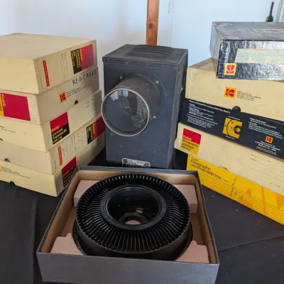 Kodak Carousel Slide Tray Lot - Transvue 80 Ektagraphic