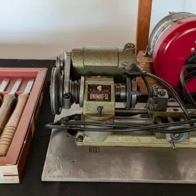 Unimat-SL Precision Mini Lathe with Craftsman Turning Tools