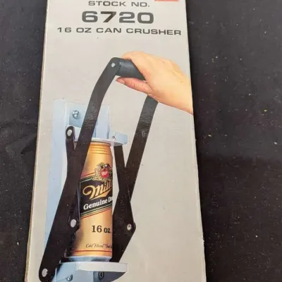 Vintage Wall Mount Can Crusher and Bottle Opener - New in Box