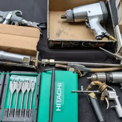 Allied Central Pneumatic Air Tool Lot - Ratchet, Impact