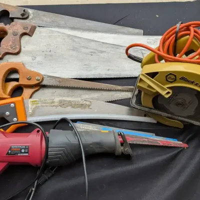 Black Decker Circular Saw and Chicago Electric Recip Saw