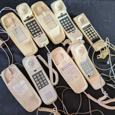 Vintage Corded Telephone Lot - GTE, BellSouth, PacTel