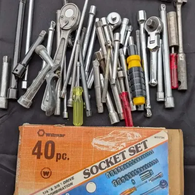 Wilmar 40pc SAE Metric Combination Socket Set W1173H