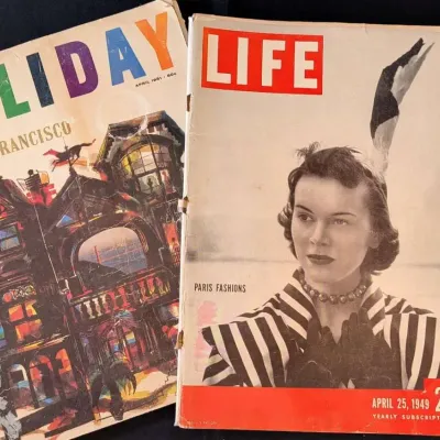 Vintage 1940s-50s Magazine Ad Lot - Life & holiday 