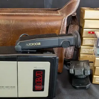 RCA VHS-C Camcorder with Maxell HGX-Gold Tapes