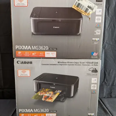 2 x Canon PIXMA MG3620 Wireless All-In-One Printer - New in Box - TWO PRINTERS!