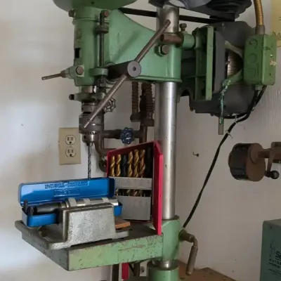 Vintage Industrial Drill Press with Craftsman 1/2 HP Motor