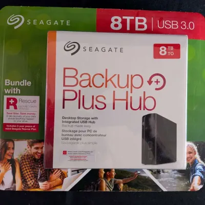 Seagate 8TB Backup Plus Hub Desktop External Drive - New